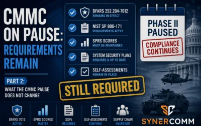CMMC on Pause: What Companies in the DoD Supply Chain Should Know and Do Next